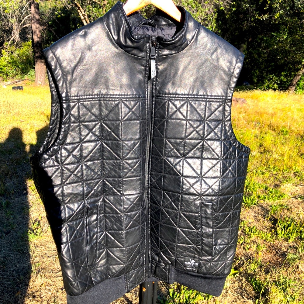 Marc Ecco leather vest - Picture 1 of 4